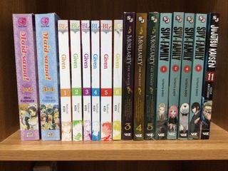 Manga for Sale (Given, Spy x Family, Moriarty the Patriot, Maid Sama, JJK)