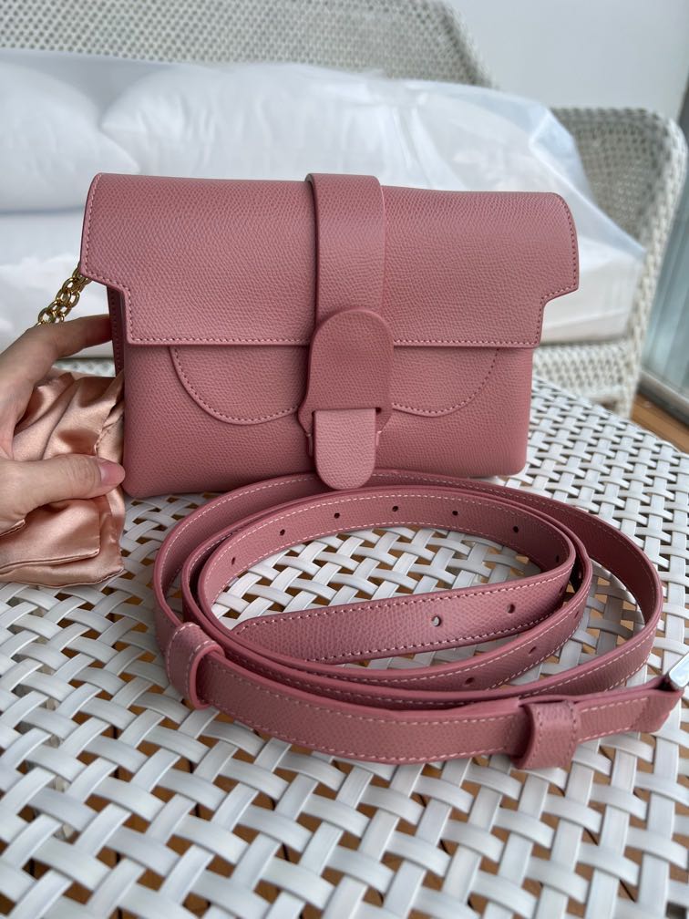 Senreve Aria Belt Bag, Pebbled in Pink