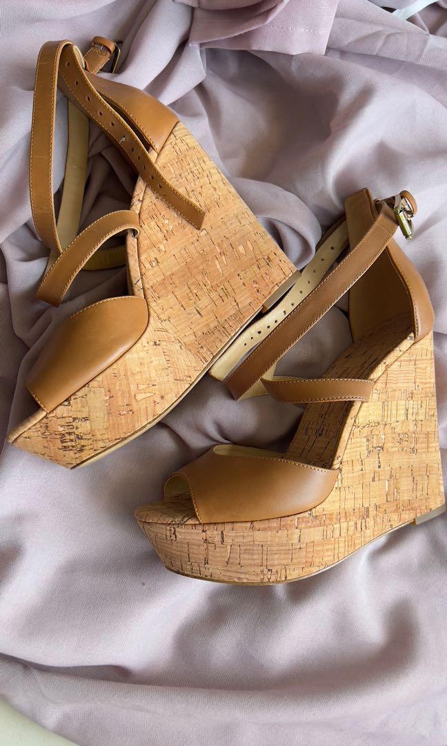 Michael Kors gabriella leather wedges Women s Fashion Footwear