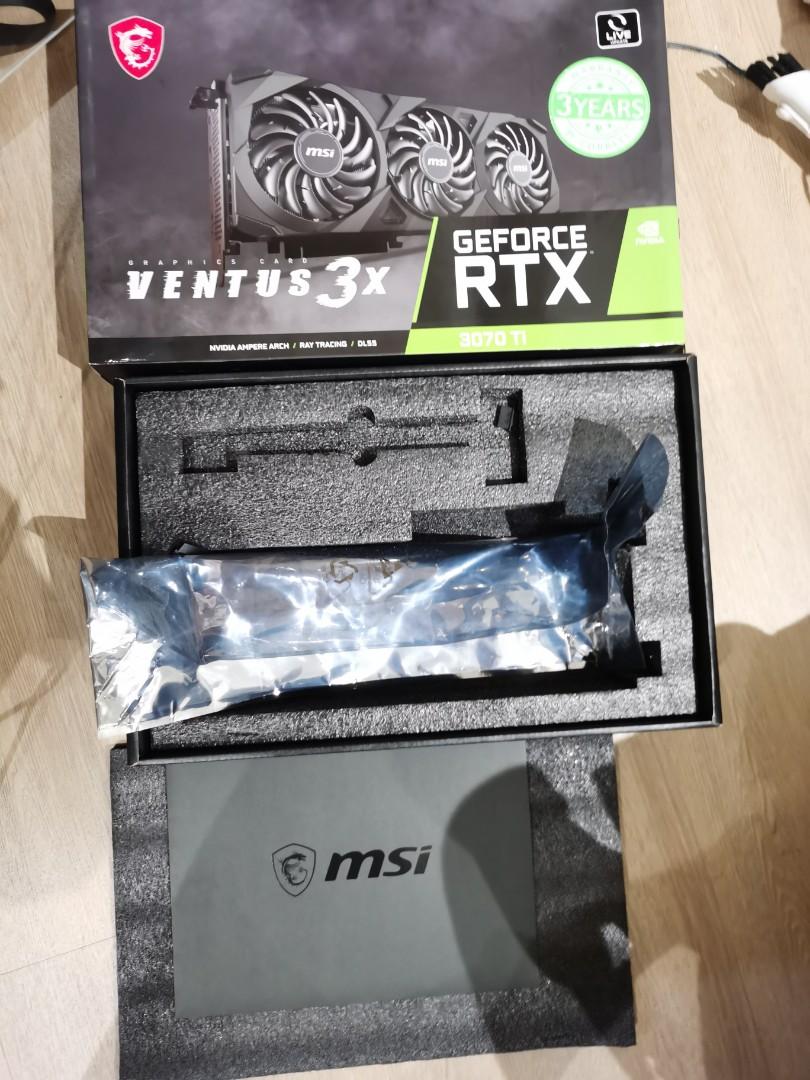 MSI Nvidia GeForce RTX 3070 Ti Ventus 3X 8GB GDDR6 Graphic Card