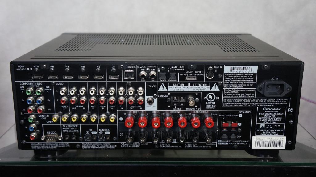 Pioneer VSX31 7.1channel Elite AV Receiver, Audio, Soundbars
