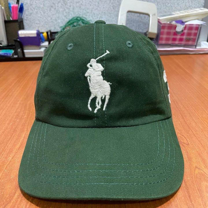 Polo hat with leather strap sale