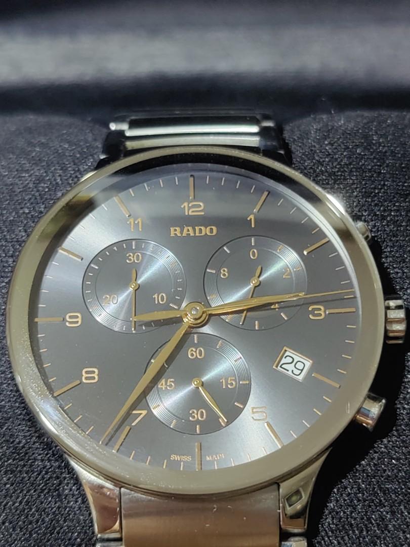 Preloved Rado Centrix Chronograph Watch Luxury Watches on Carousell