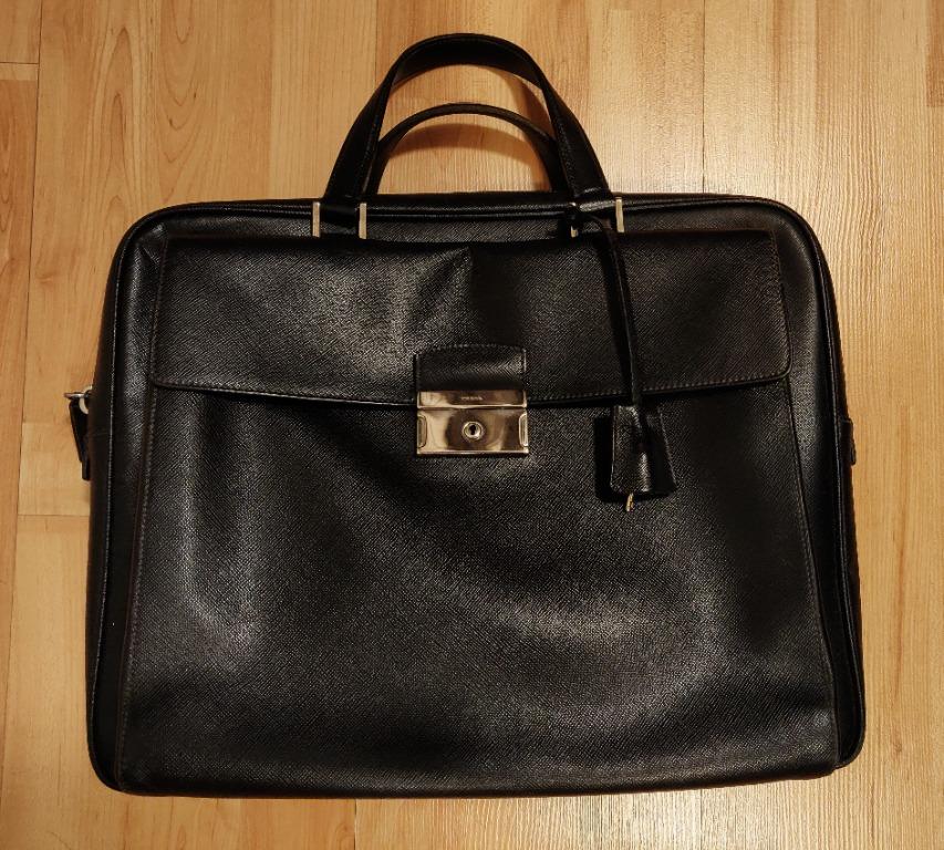 Saffiano briefcase clearance