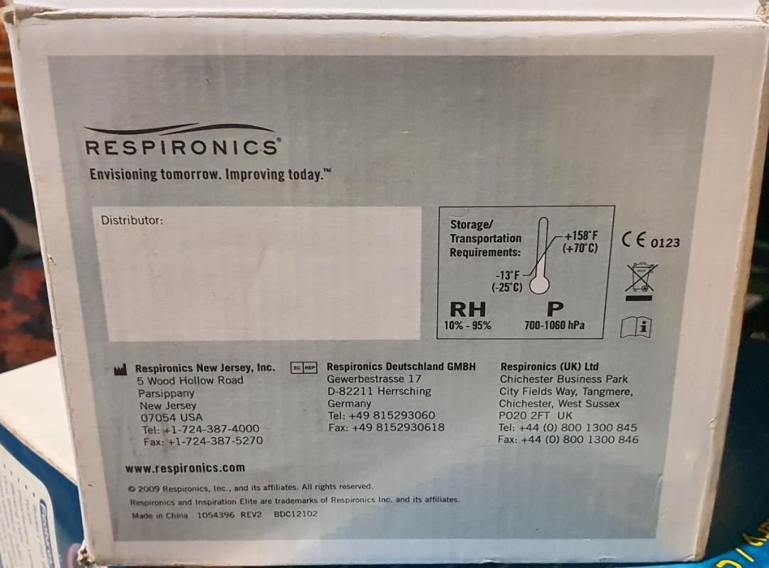 Respironics Inspiration Elite Nebulizer, Health & Nutrition, Medical
