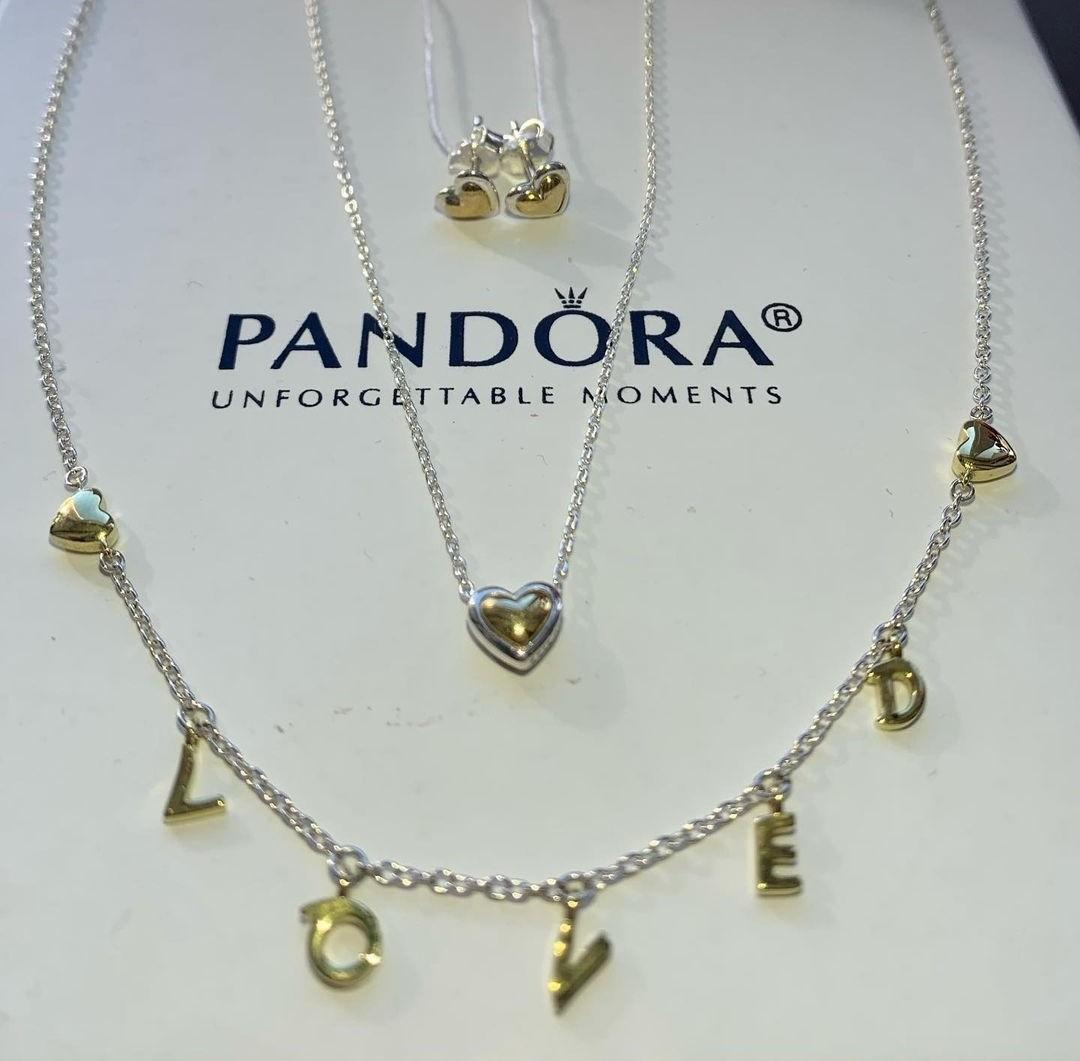 PANDORA AUTHENTIC LOVED SCRIPT COLLIER 