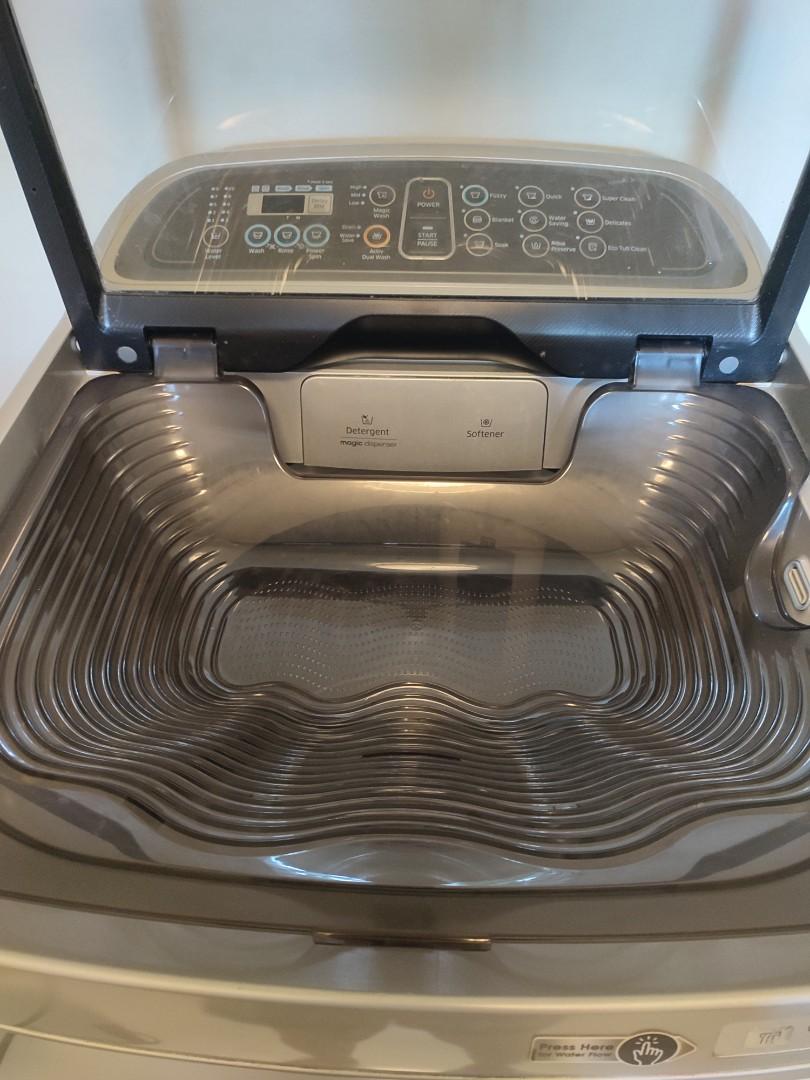 Samsung 10kg Washing Machine Top Load with active dual wash WA10J5730SS