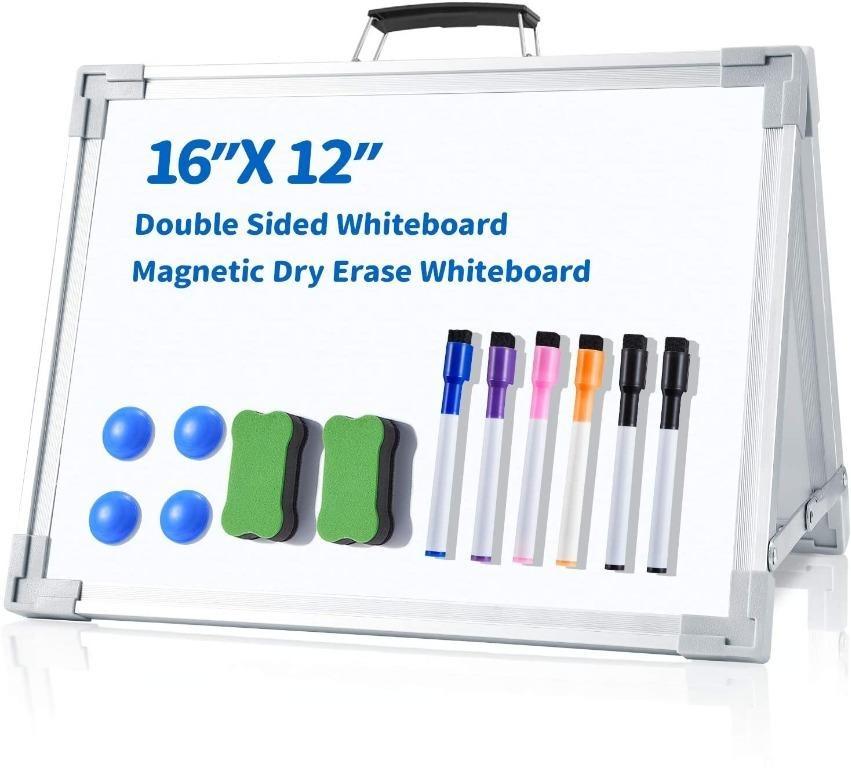 A Type Magnetic Whiteboard White Board Dry Wipe Notice Office School Home Erase 