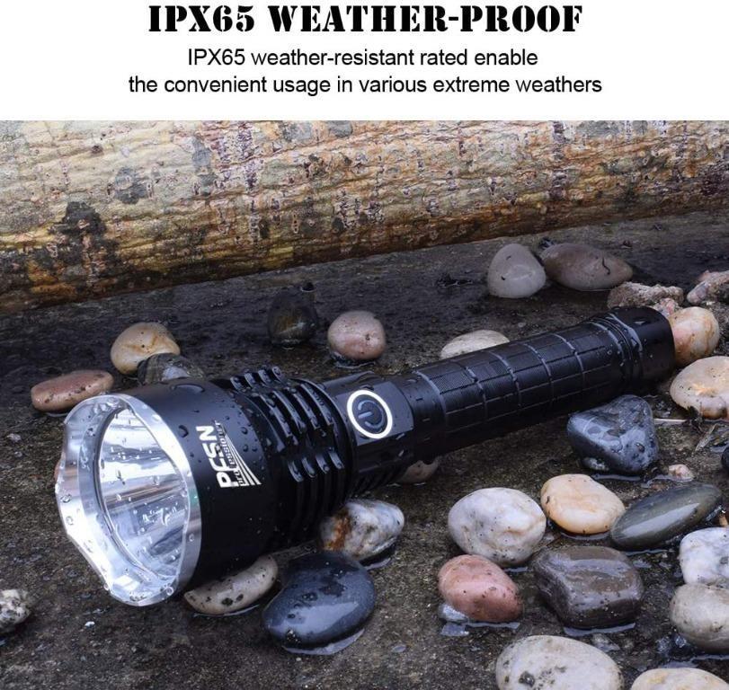 P50 SUPER LIGHT RECHARGEABLE FLASHLIGHT Powerful Flashlights Super Bright P50 LED Rechargeable Flashlight, USB Zoomable Hand Torch Light 300000 Lumen Waterproof Tactical Flashlight With 3