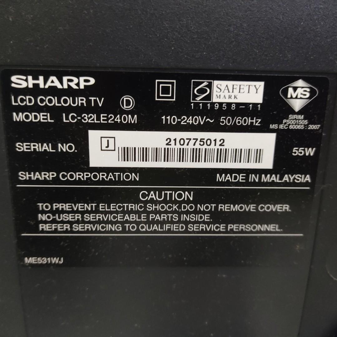 Sharp Aquos 32" Smart TV for sell (Used), TV & Home Appliances, TV