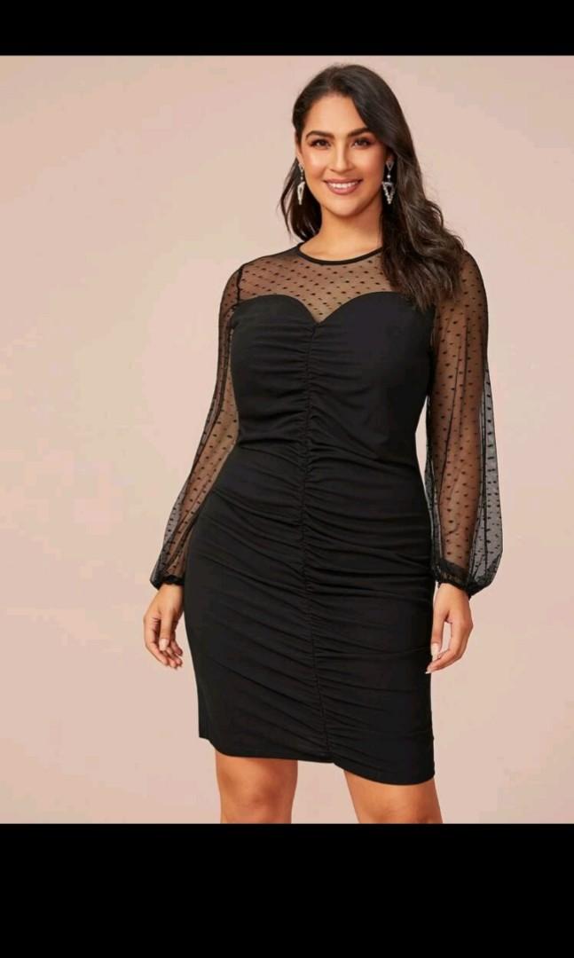2xl black deals dress
