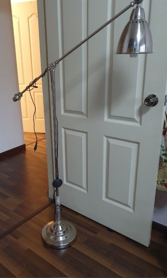 SILVER IKEA barometer standing lamp, Furniture & Home Living, Lighting