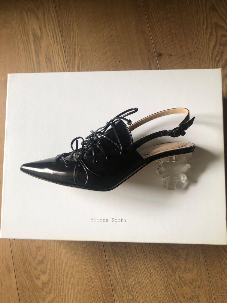 Simone Rocha flower heel pumps, 女裝, 鞋, 高跟鞋- Carousell