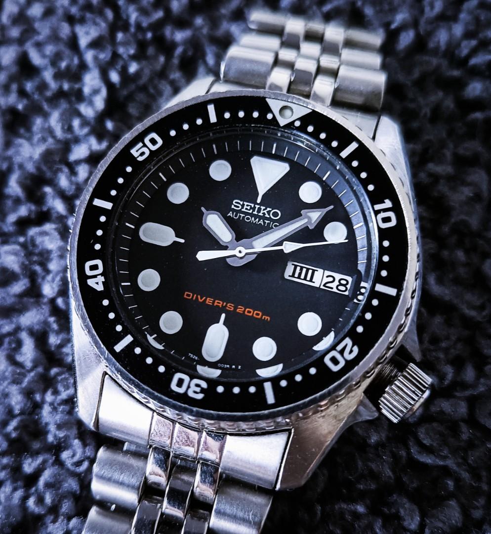 SKX013K2 Seiko Black Automatic Divers Watch SKX013, Men's Fashion, Watches  & Accessories, Watches on Carousell