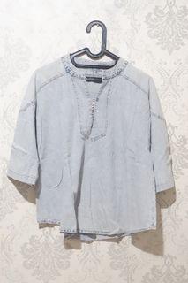 Soft denim blouse