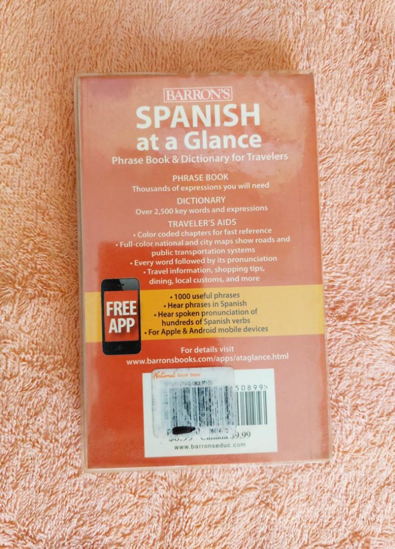 Spanish Dictionary (Category: Textbooks) located in Pasay City. Submitted by volatile.waters (Listing ID 1137882409, Image 2). Description: in good condition, good for travels.
