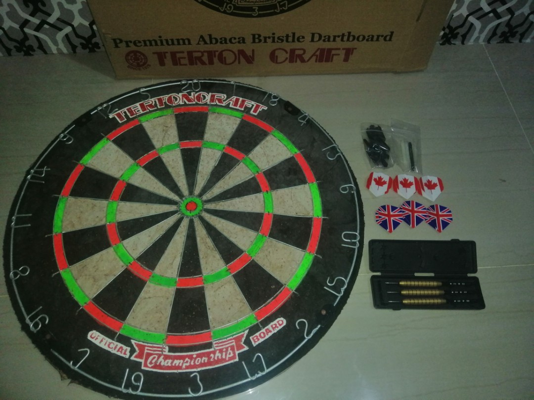 Terton Craft Dart Board, Sports Equipment, Other Sports Equipment and