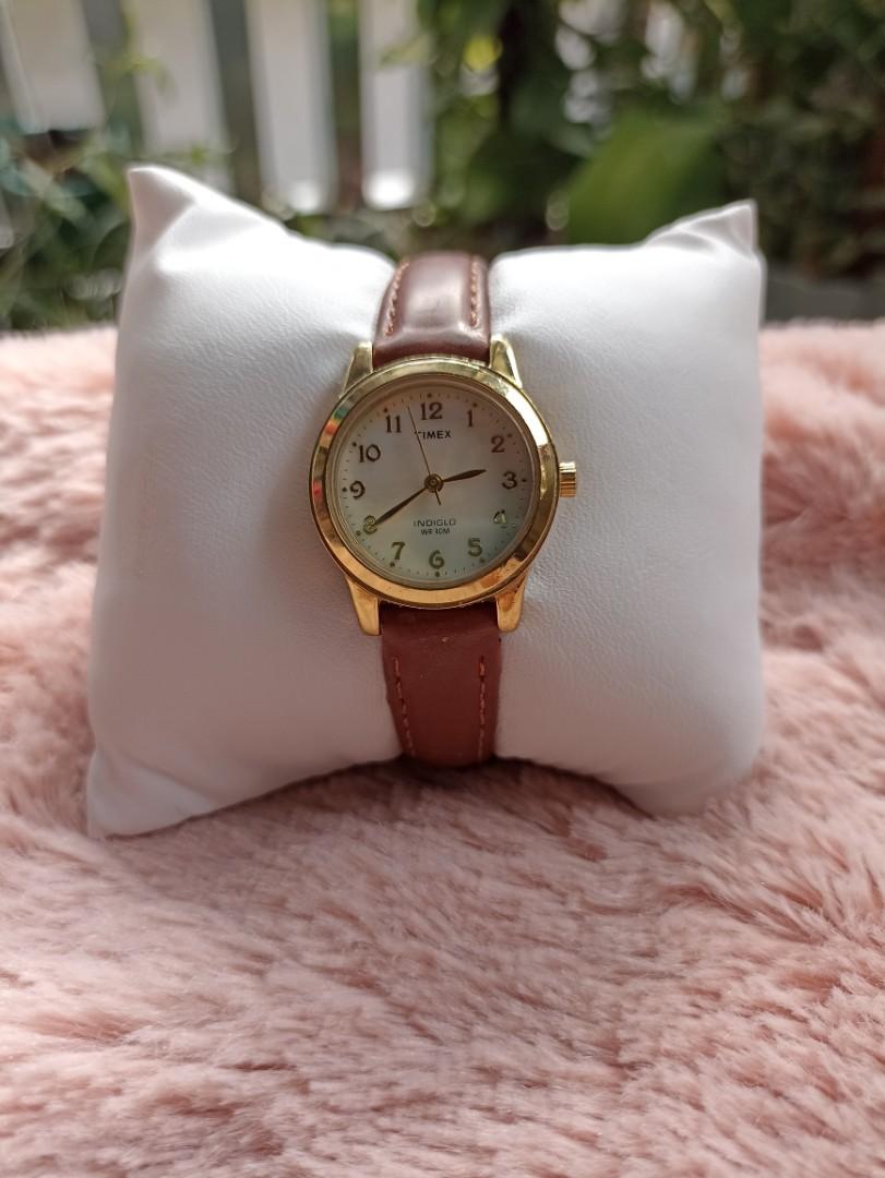 Timex leather watch 2025 womens