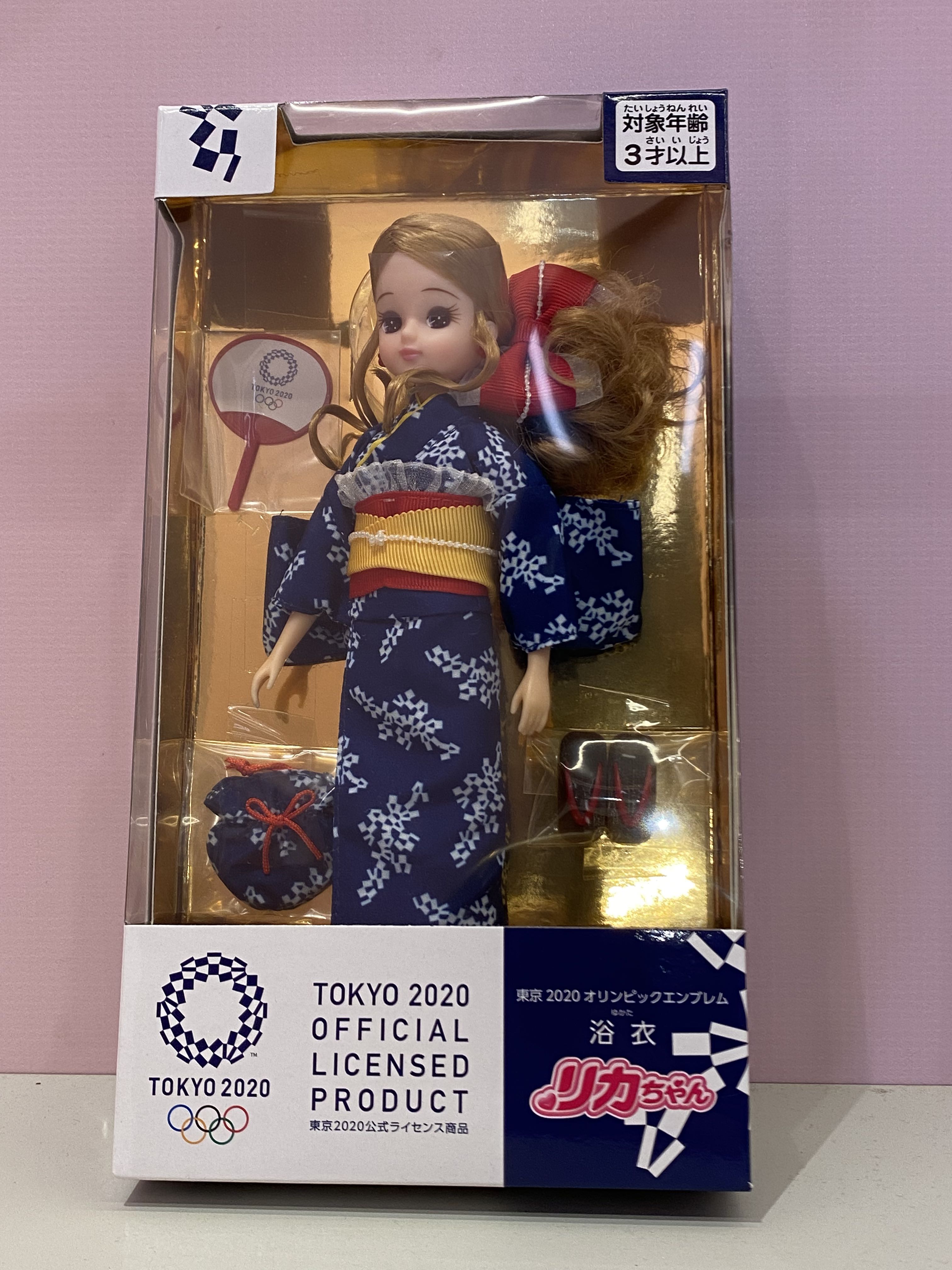 TAKARA TOMY Licca doll Yukata Tokyo 2020 Olympic emblem Japan import NEW 