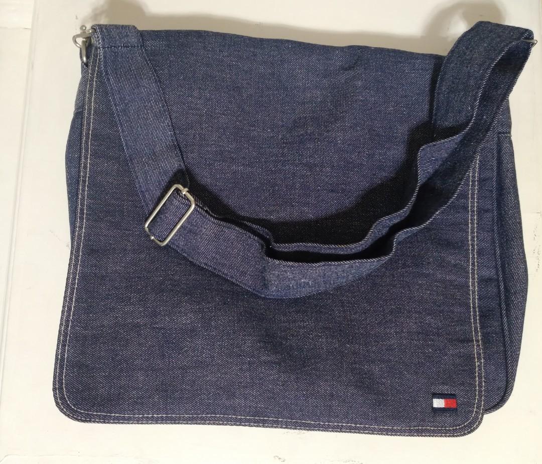 Tommy Hilfiger denim crossbody bag, Men's Fashion, Bags, Sling Bags on