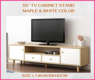TV CONSOLE RACK STAND,55 INCHES TV CABINET WITH STORAGE LIVING ROOM FURNITURE