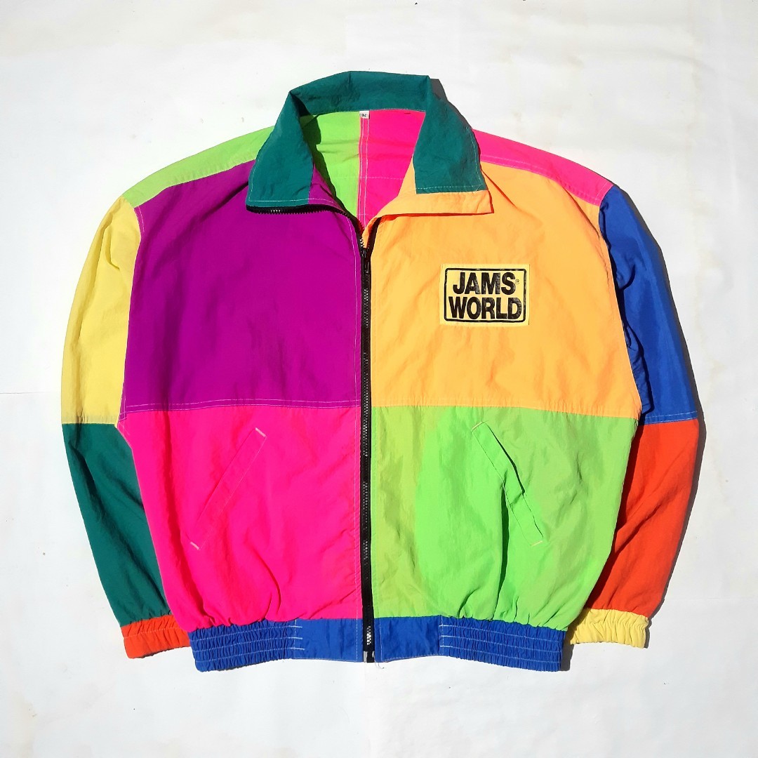 Vintage Jaket/Jacket JAMS WORLD, Fesyen Pria, Pakaian , Baju Luaran di