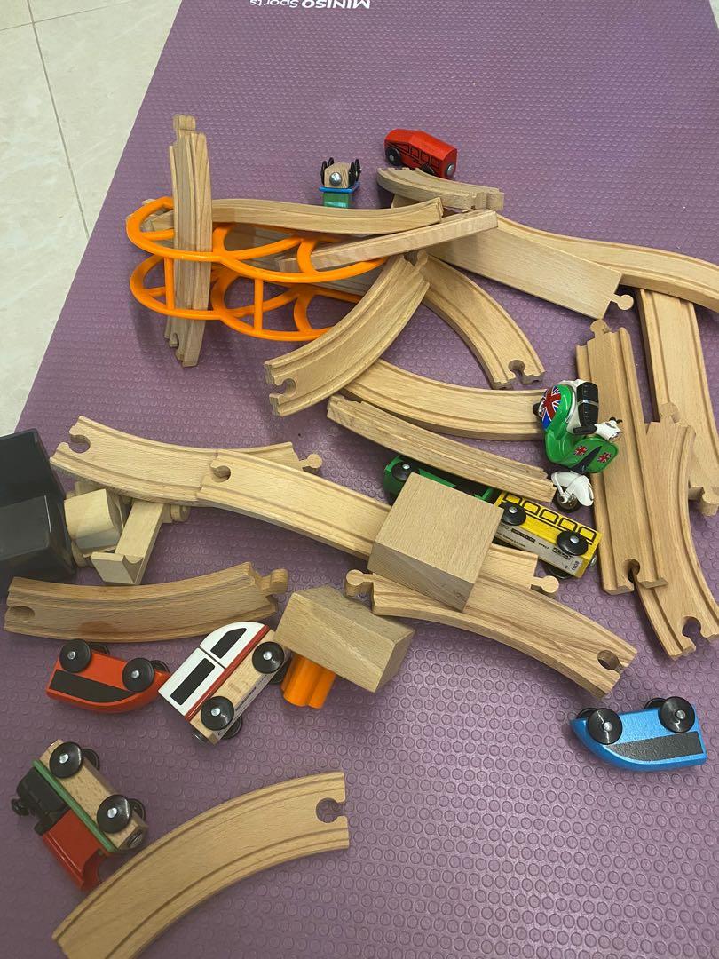 Wooden Train Set (Ikea), Hobbies & Toys, Toys & Games on Carousell