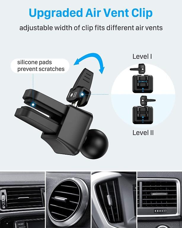 Car Mount, Air Vent Car Holder, Car Phone Mount Fit for iPhone 13, 12, 12  Pro, 12 Pro Max, 11 XS X 8, Android Cell Phones, Phone Holder for Car,  Universal Air