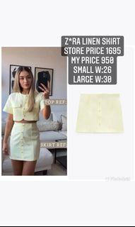 Zara linen skirt