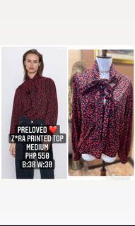 Zara printed top