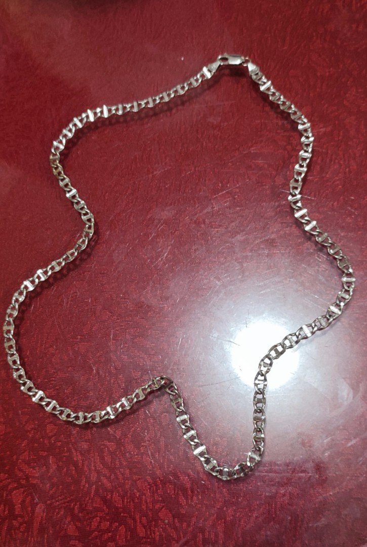 14k white gold gucci necklace, Women's 