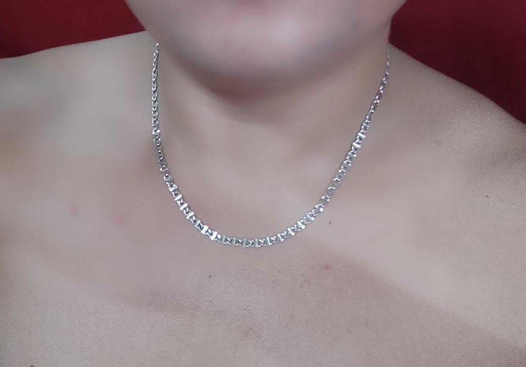 14k white gold gucci necklace, Women's 