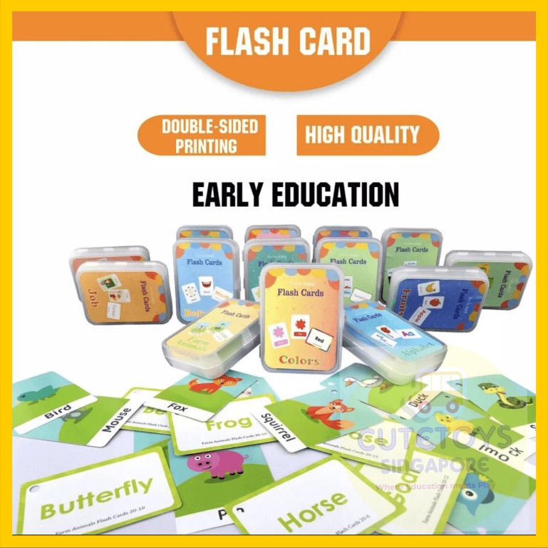 [16 Design] Flash Cards with Ring English Reading Learning Alphabet ...