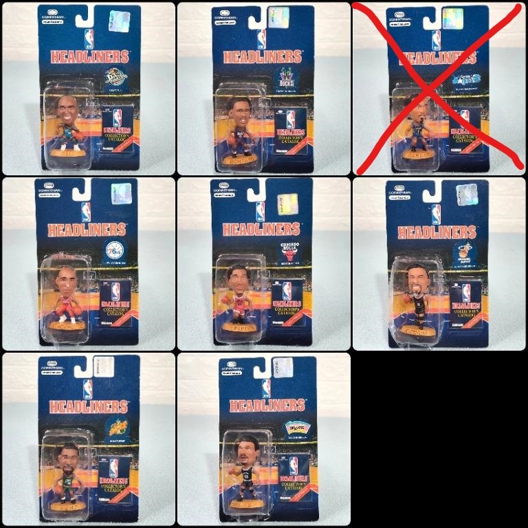 1996 NBA Headliner Figures (Hill, Robinson, Stackhouse, Pippen