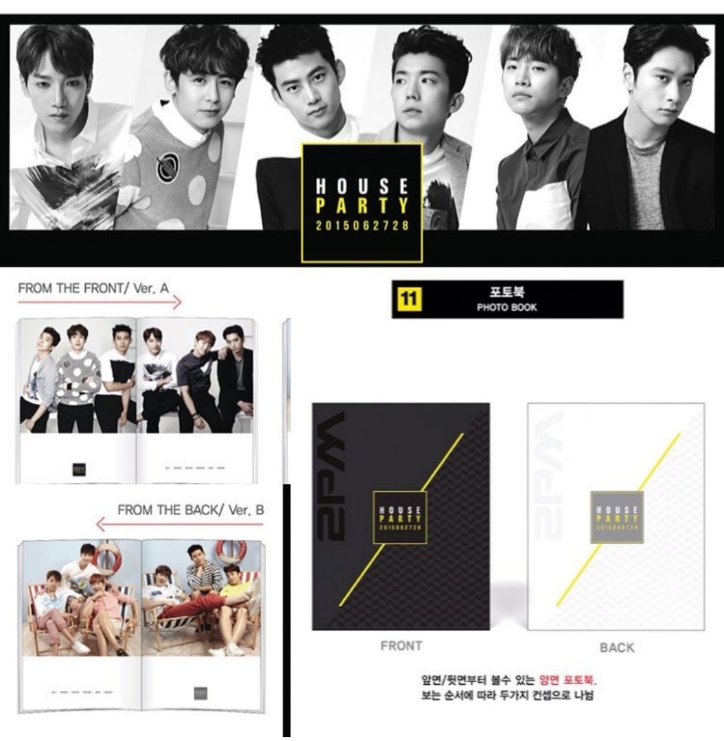 2PM 韓國演唱會House Party photobook 全新, 興趣及遊戲, 收藏品及