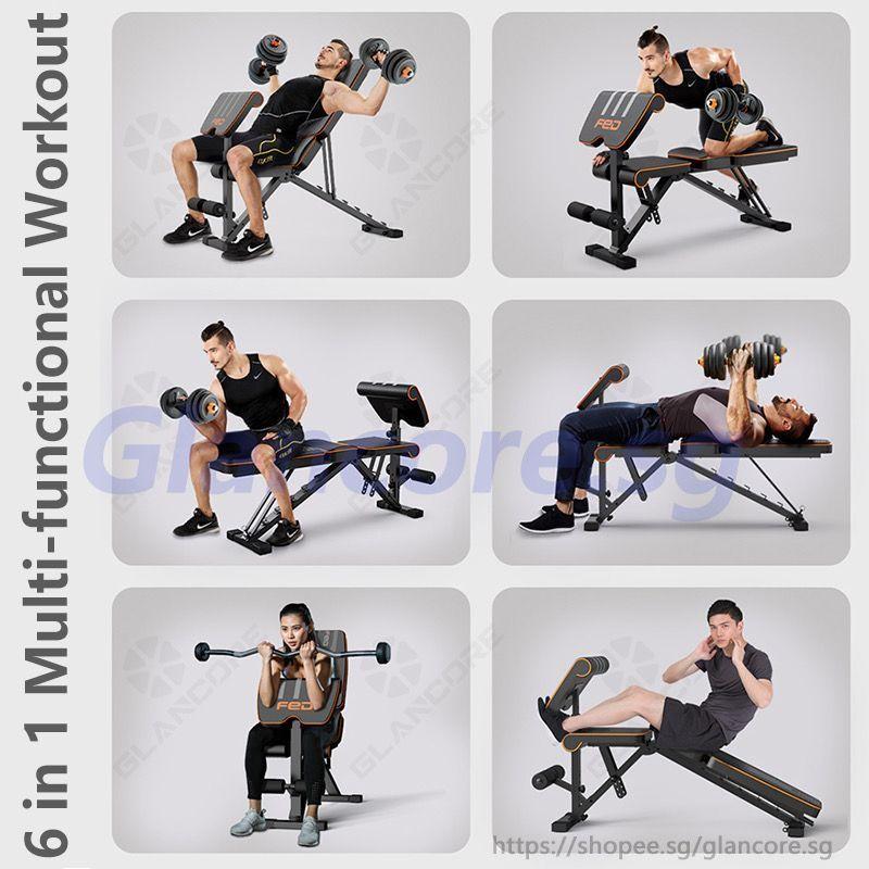 6 IN 1 MULTI FUNCTIONAL GYM BENCH Sports Equipment Exercise