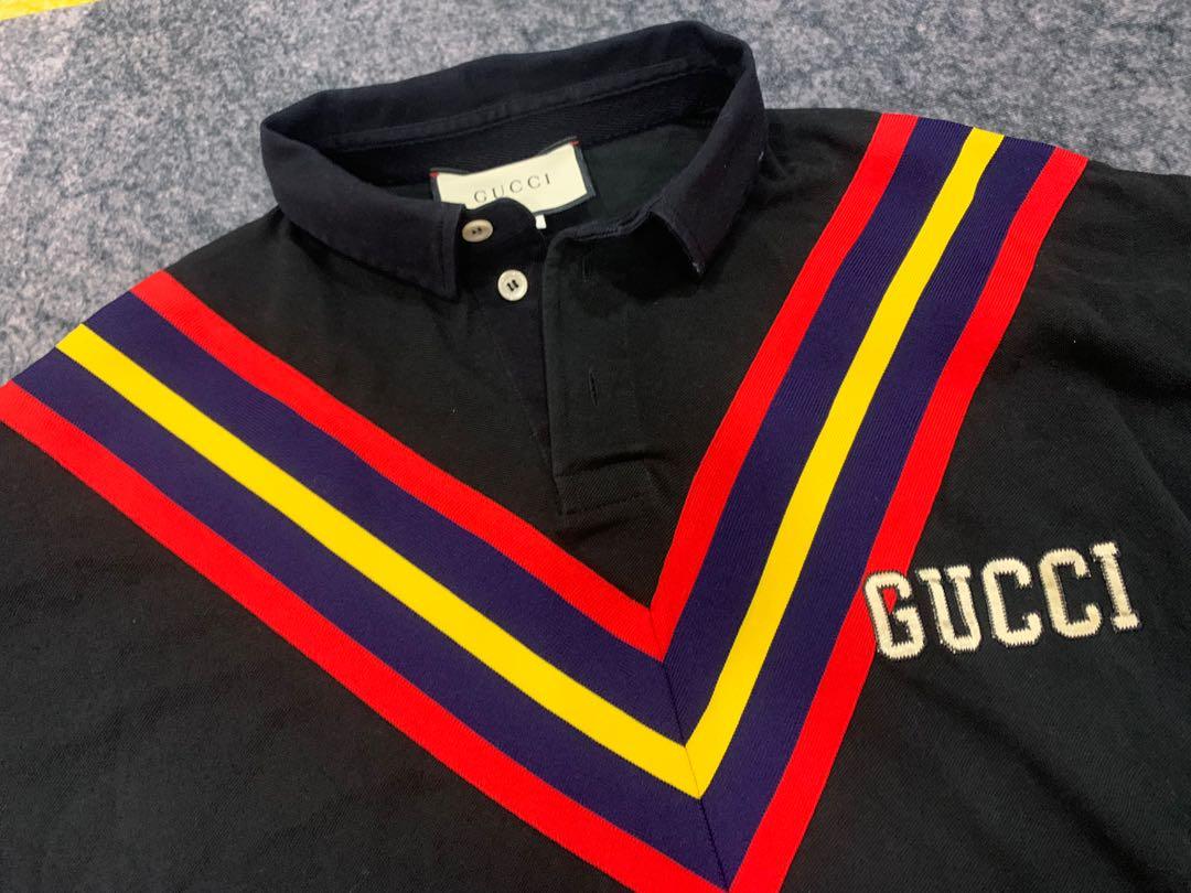 70 OFF Gucci Pirates Polo Tee Men s Fashion Tops Sets Tshirts Polo Shirts on Carousell
