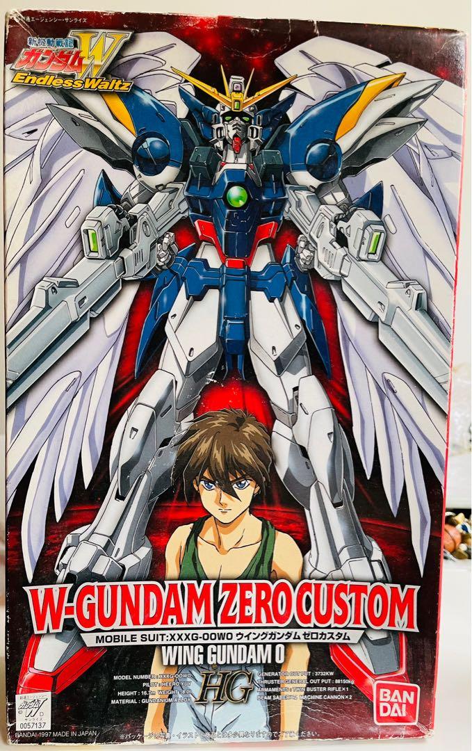 Gundam Model Kit W-Gundam Zero Custom Wing Gundam 0 Bandai 1