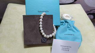 真品 Tiffany & co.   珍珠純銀手鍊