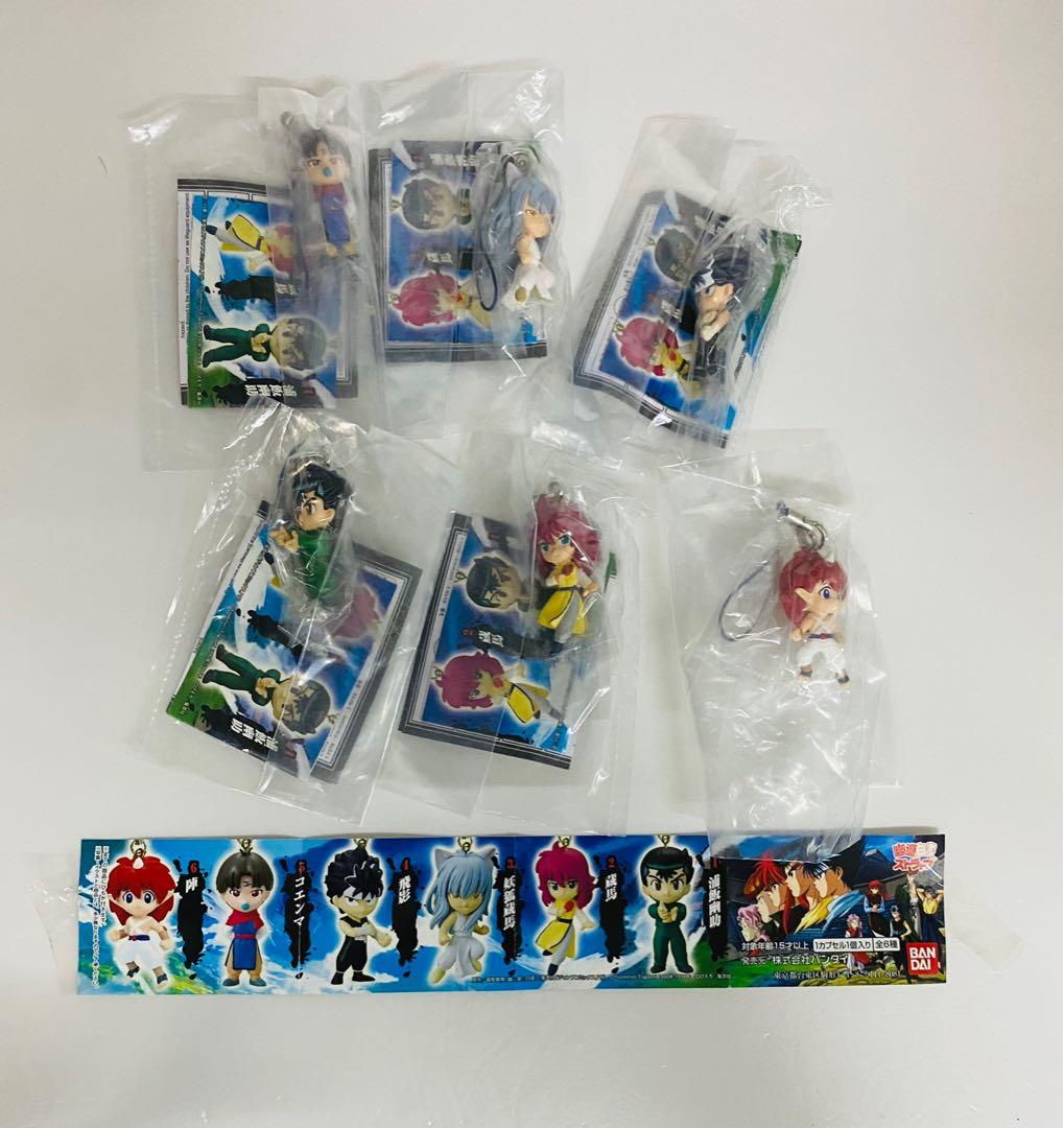 幽遊白書yu Yu Hakusho Strap 幽助藏馬飛影陣小閻王公仔電話繩扭蛋旦共6款bandai 全新 興趣及遊戲 玩具 遊戲類