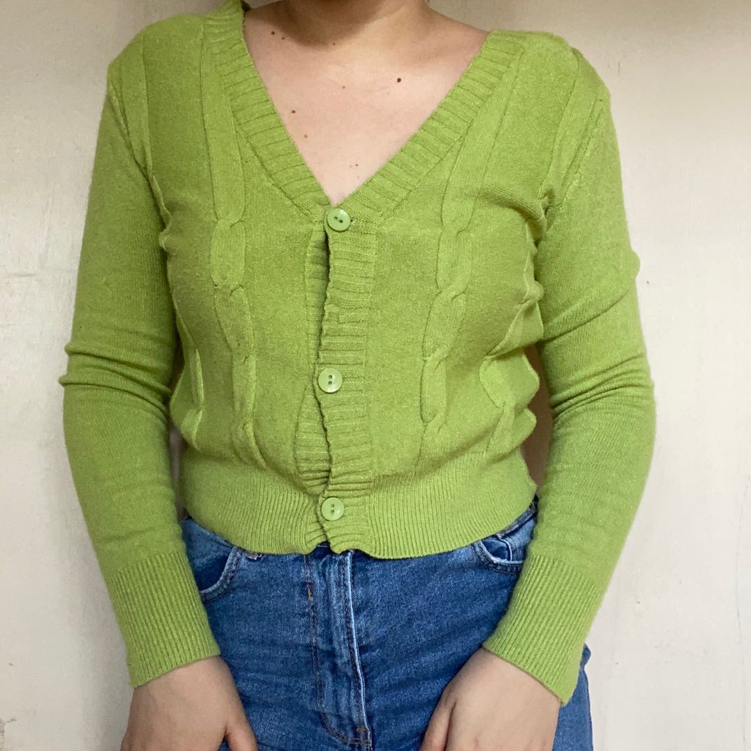 Apple green cardigan sales