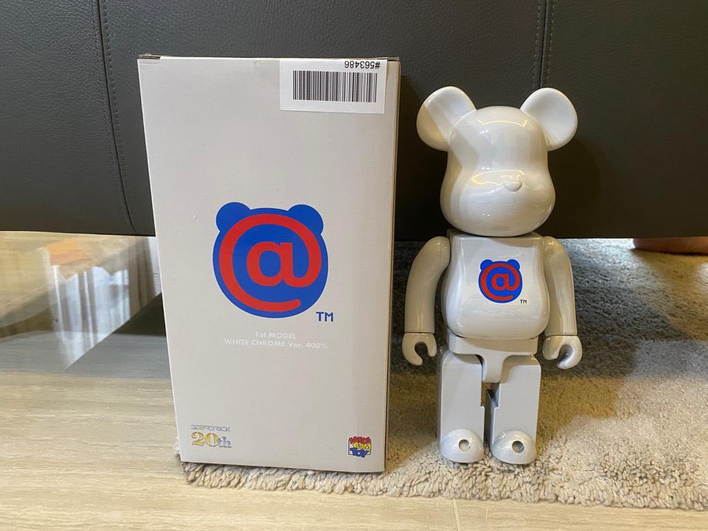 BE@RBRICK 20th Anniv. Model WHITE Bearbrick Medicom Toy 20th