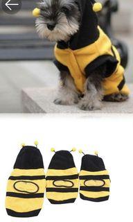 Bee costume for dog pet