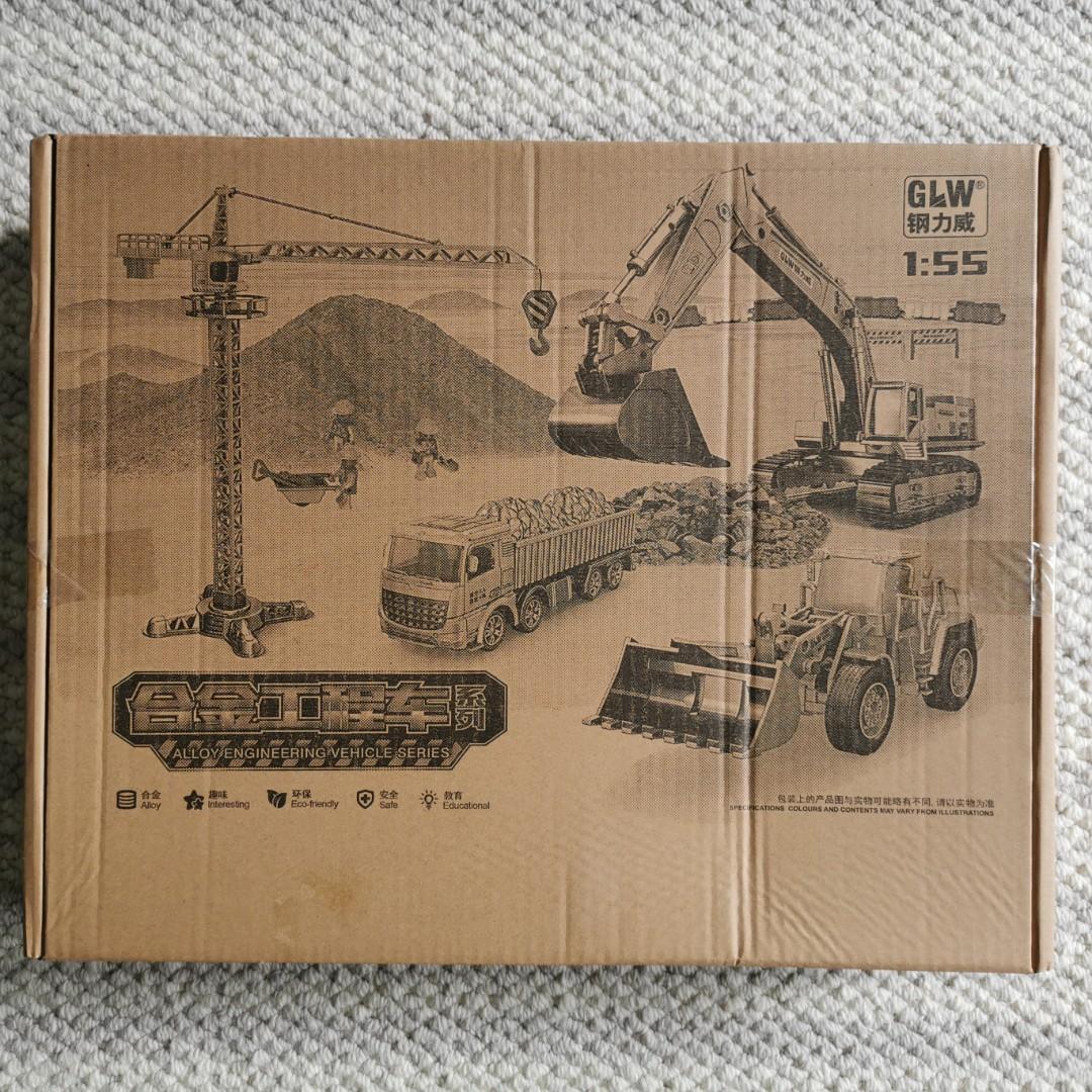 Big Construction set! Engineering trucks Crane Excavator Mixer ...