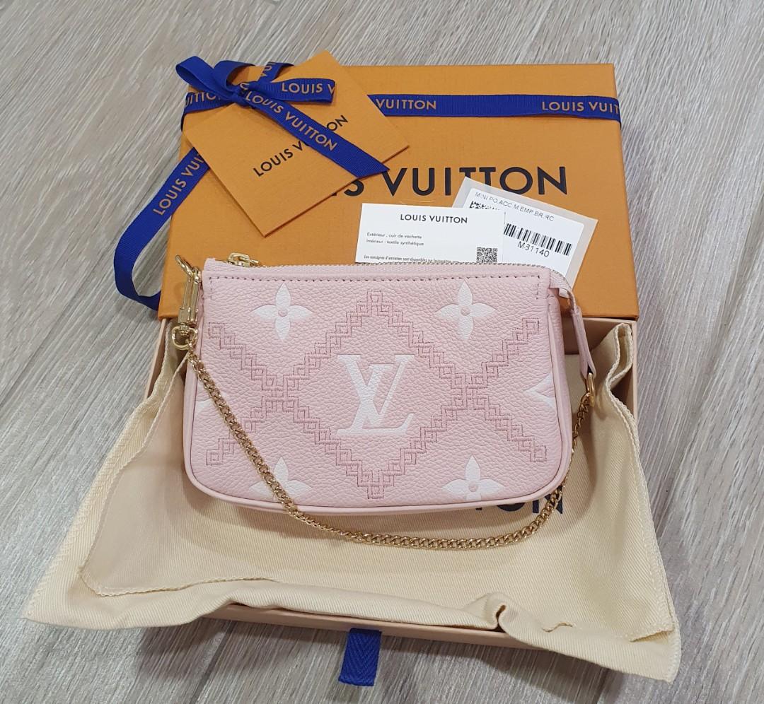 mini pochette accessoires empreinte