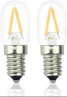 (2-Pack, Non-dimmable) Bonlux 2W LED Fridge Light Bulb E14 Cool White 6000K 15W Halogen Equivalent Energy Saving SES LED Pygmy Bulb Small Screw E14 LED Appliance Lamp for Freezer/Microwave/Cooker Hood 