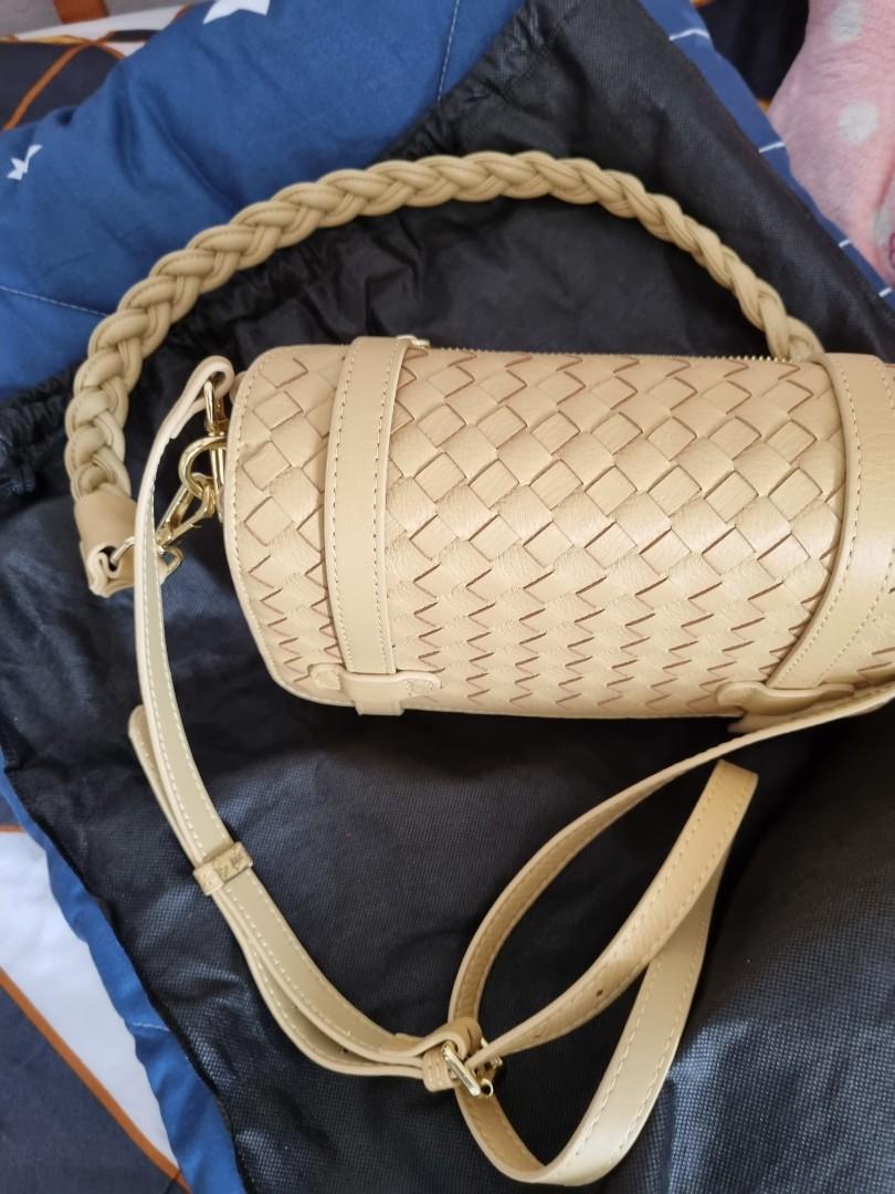 CFOB Mustard Yellow Woven Bag, Women's Fashion, Bags & Wallets, Cross