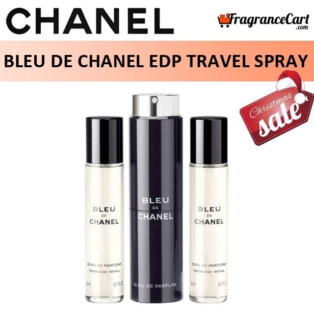 Chanel Bleu de Chanel EDP Travel Spray 20ml 2 Refills 20ml