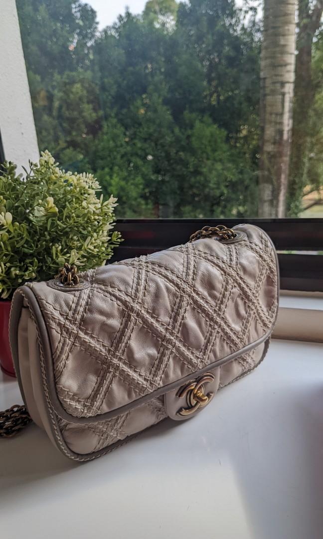 Chanel Ultimate Stitch Flap Bag limited edition in Beige grey, Luxury, Bags  & Wallets on Carousell