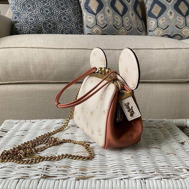 Coach minnie mouse kisslock bag clearance